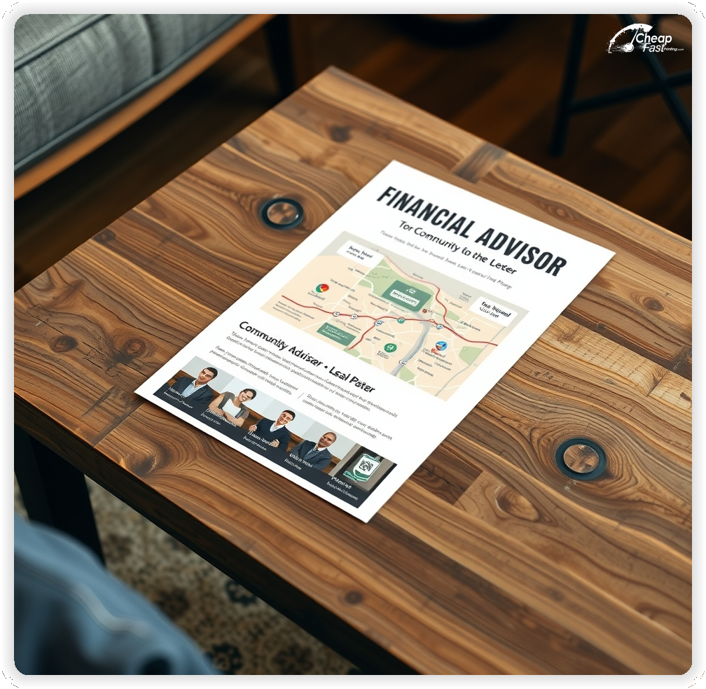 Print Ready Layout 1, Financial Advisor brochures layout example