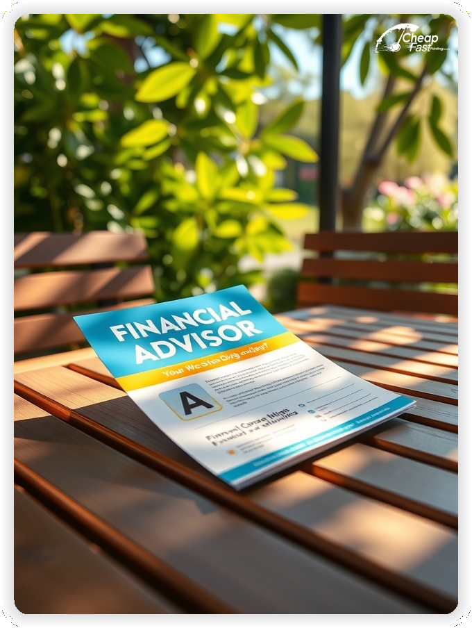 Professional Circular 1, Financial Advisor handouts print sample