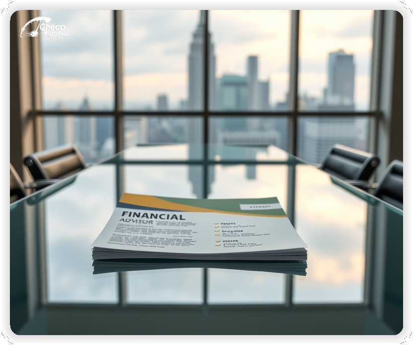 Promotional Material 1, Financial Advisor marketing materials marketing piece