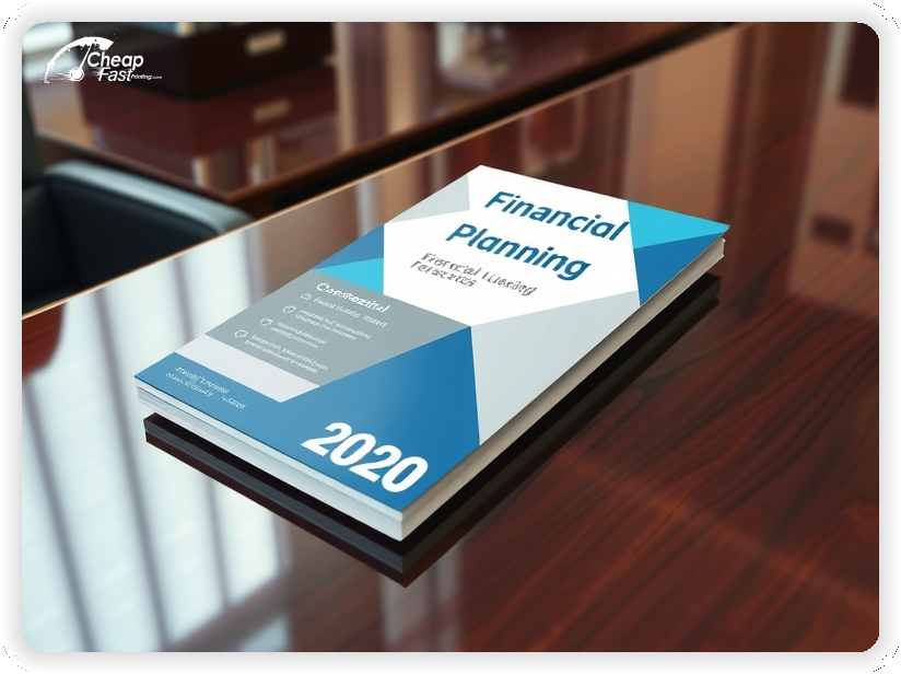 Affordable Financial Planning Handout, Financial Planning marketing materials print sample