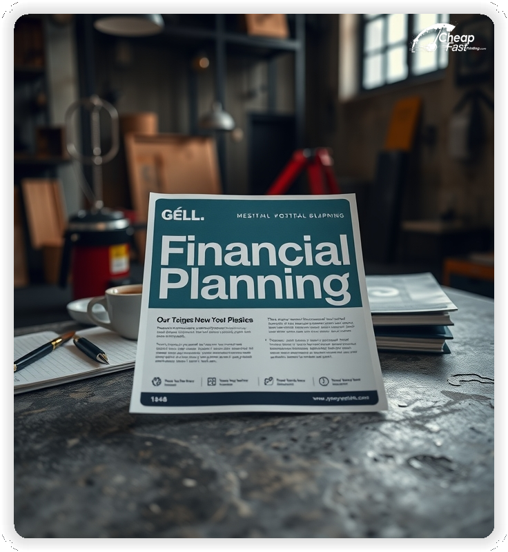 Marketing Handout Design 1, Financial Planning pamphlets design example