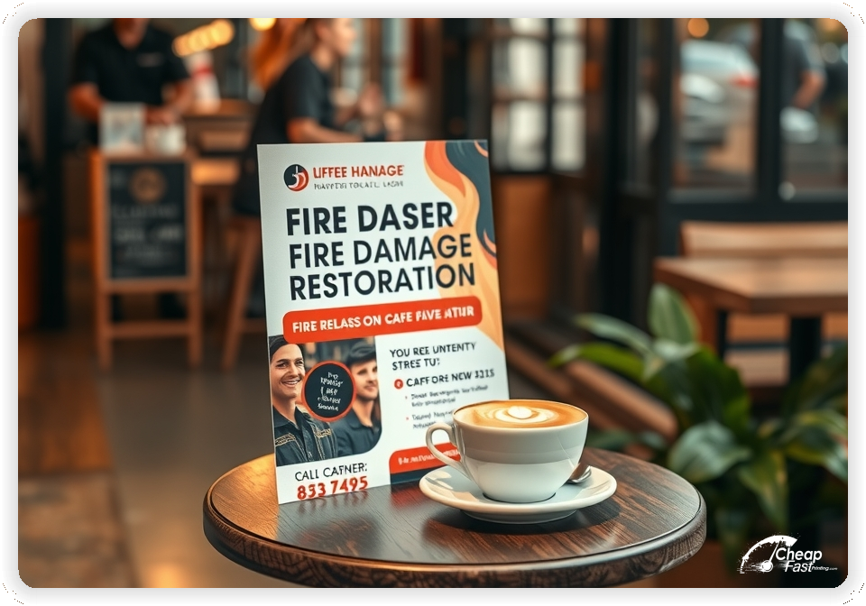 Promotional Material 1, Fire Damage Restoration marketing materials marketing piece
