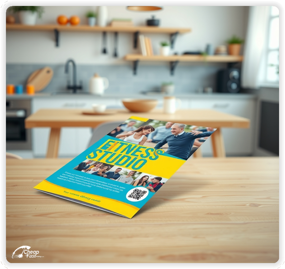 Creative Print Design 1, Fitness Studio promo cards creative layout