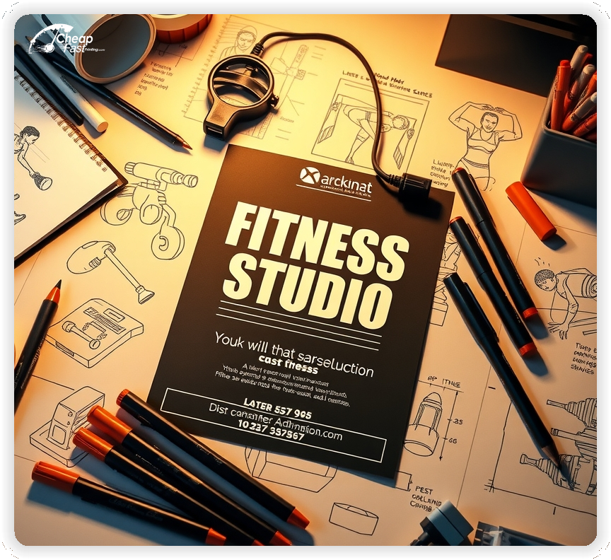 High Quality Leaflet 1, Fitness Studio circulars promotion design