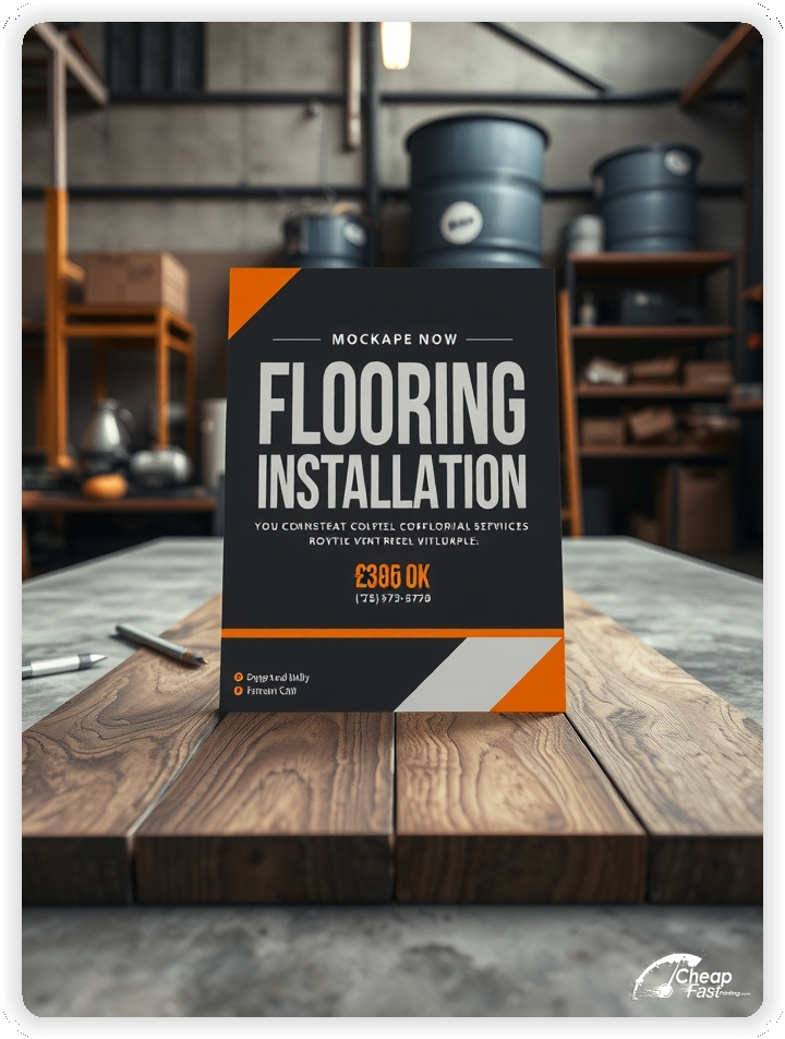 High Quality Leaflet 1, Flooring Installation circulars promotion design