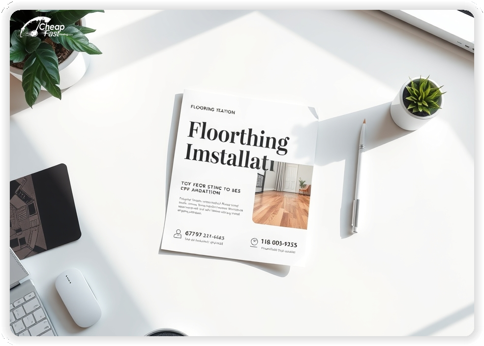 Professional Circular 1, Flooring Installation handouts print sample