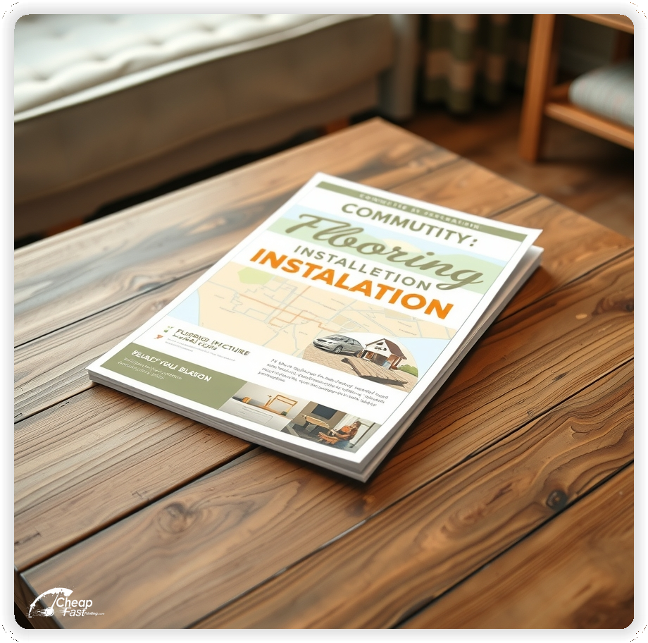 Promo Flyer Sample 1, Flooring Installation leaflets creative layout