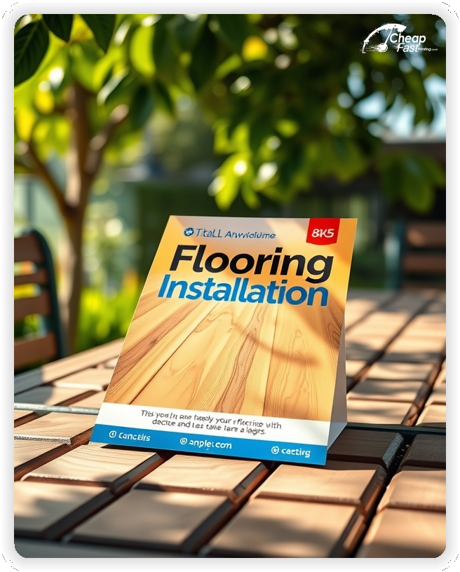 Promotional Material 1, Flooring Installation marketing materials marketing piece