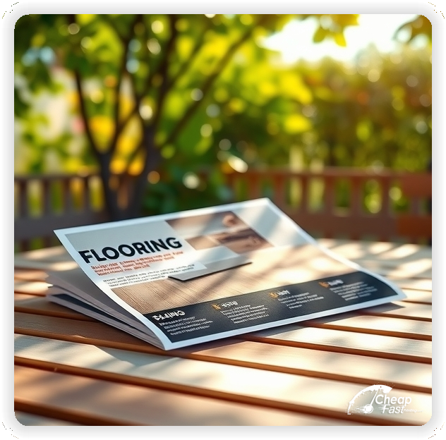 Marketing Handout Design 1, Flooring pamphlets design example