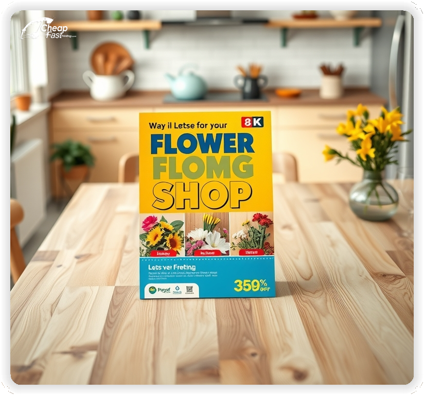 Custom Business Piece 1, Flower Shop advertisements marketing piece