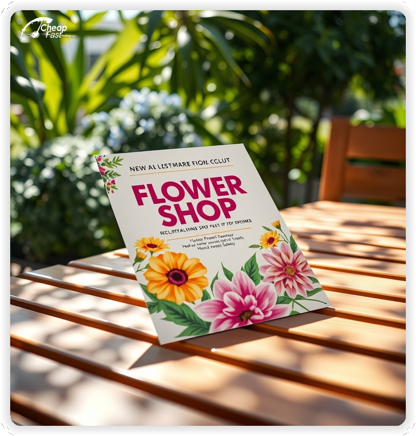 High Quality Leaflet 1, Flower Shop circulars promotion design