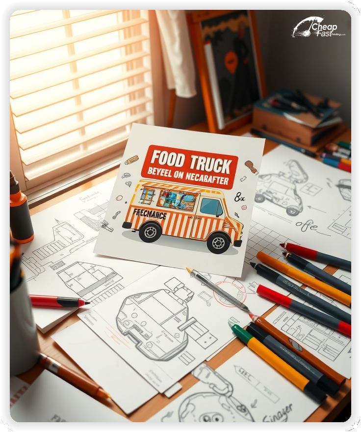 Best Food Truck Advertisement, Food Truck marketing materials print sample