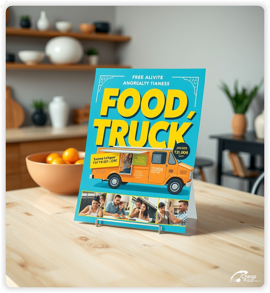 Promo Flyer Sample 1, Food Truck leaflets creative layout