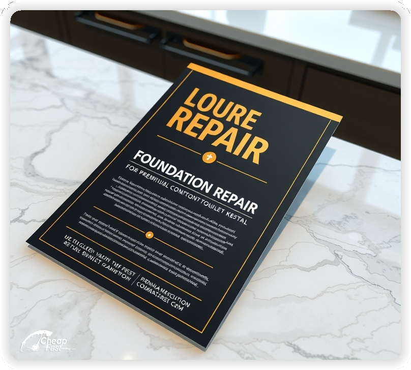 Professional Circular 1, Foundation Repair handouts print sample