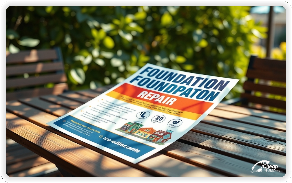 Promotional Material 1, Foundation Repair marketing materials marketing piece