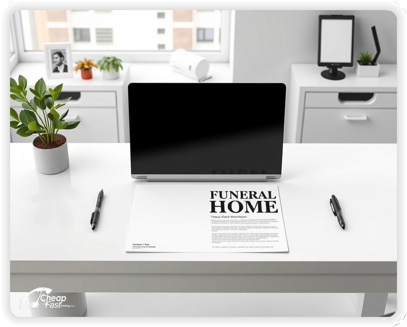 Advertising Brochure 1, Funeral Home leaflets layout example