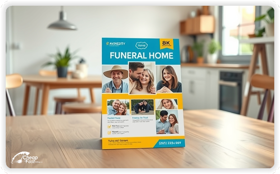 Marketing Handout Design 1, Funeral Home pamphlets design example