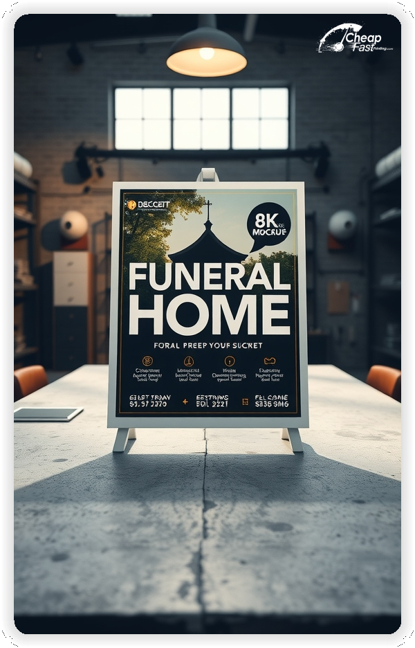 Print Ready Layout 1, Funeral Home brochures layout example