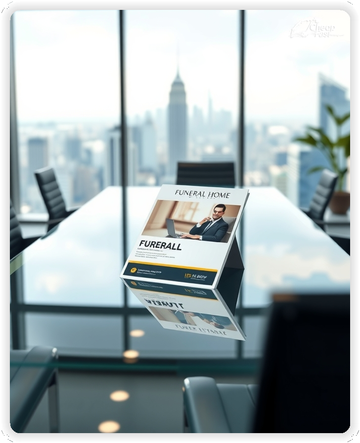 Promo Flyer Sample 1, Funeral Home leaflets creative layout