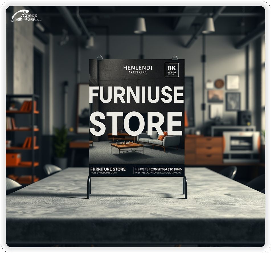 Advertising Brochure 1, Furniture Store leaflets layout example