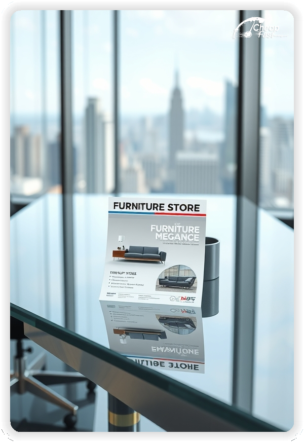 Best Furniture Store Leaflet, Furniture Store marketing materials print sample