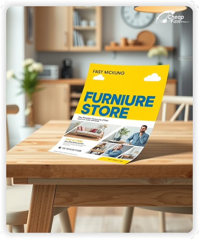 Print Ready Layout 1, Furniture Store brochures layout example
