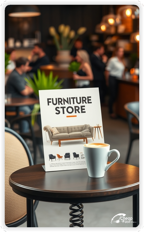 Promo Flyer Sample 1, Furniture Store leaflets creative layout