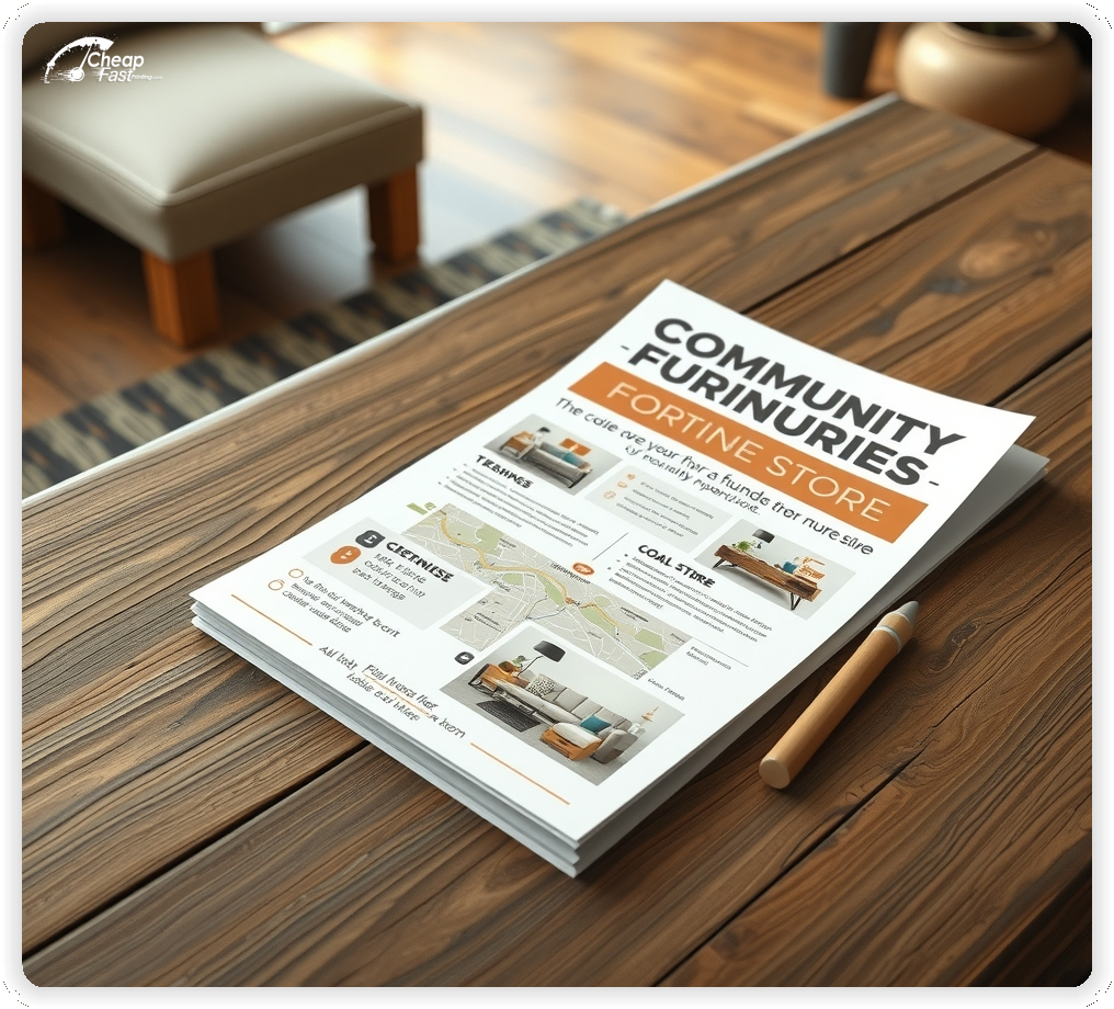 Promotional Material 1, Furniture Store marketing materials marketing piece