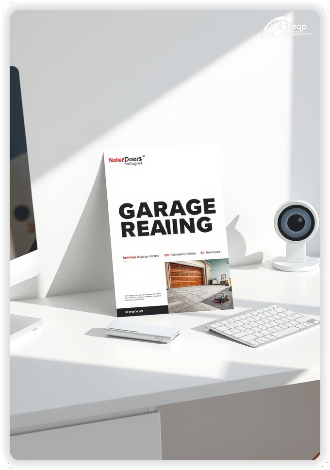 Advertising Brochure 1, Garage Door Repair leaflets layout example