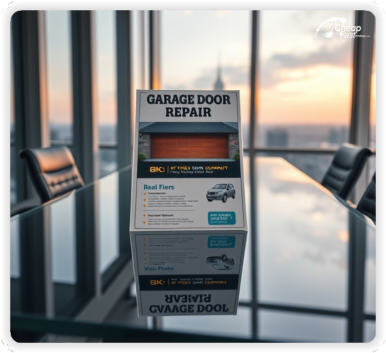 Buy Garage Door Repair Card, Garage Door Repair marketing materials print sample