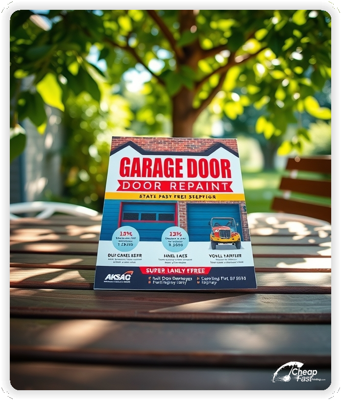 Promotional Material 1, Garage Door Repair marketing materials marketing piece