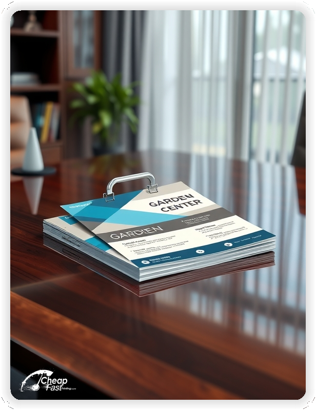 Advertising Brochure 1, Garden Center leaflets layout example