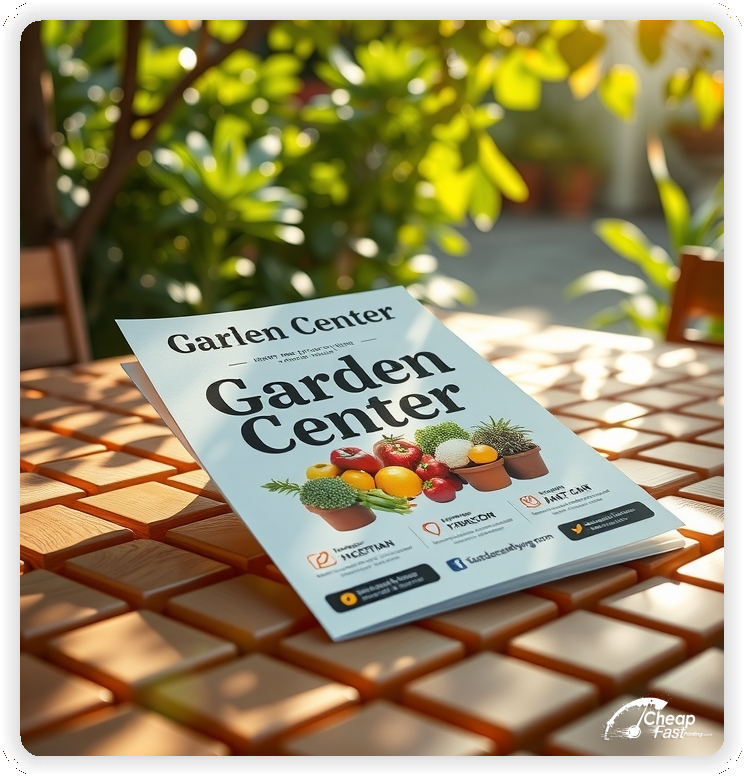 Creative Print Design 1, Garden Center marketing materials print sample