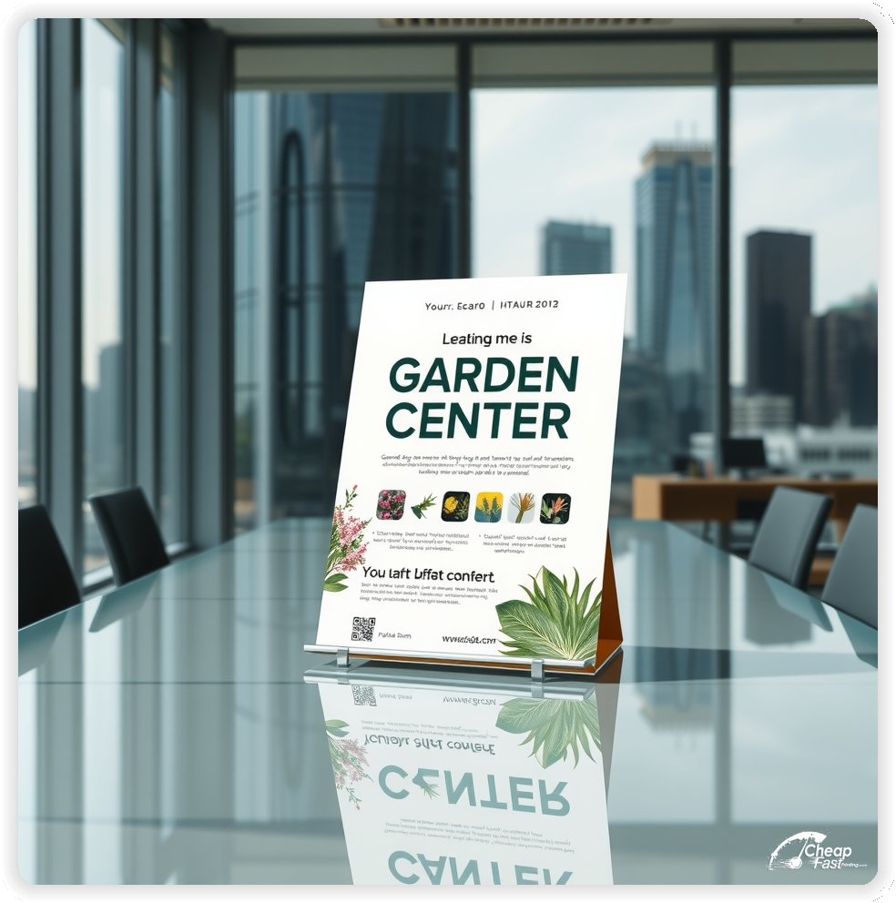 Custom Garden Center Brochure, Garden Center advertisements marketing piece