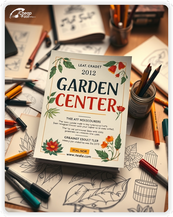 Promo Flyer Sample 1, Garden Center leaflets creative layout