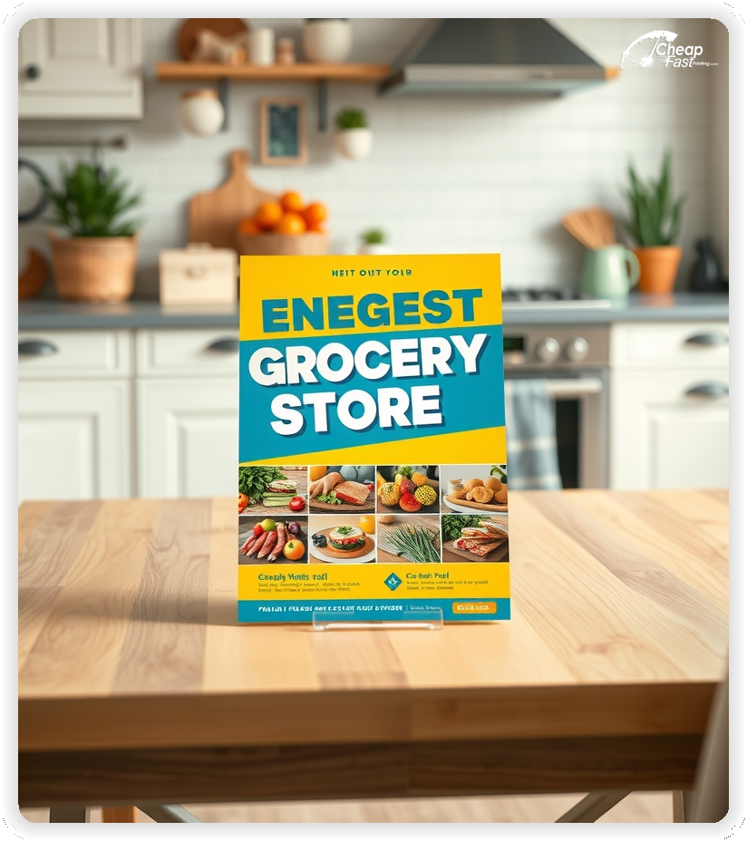 Advertising Brochure 1, Grocery Store leaflets layout example