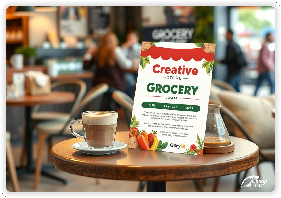 Custom Business Piece 1, Grocery Store advertisements marketing piece