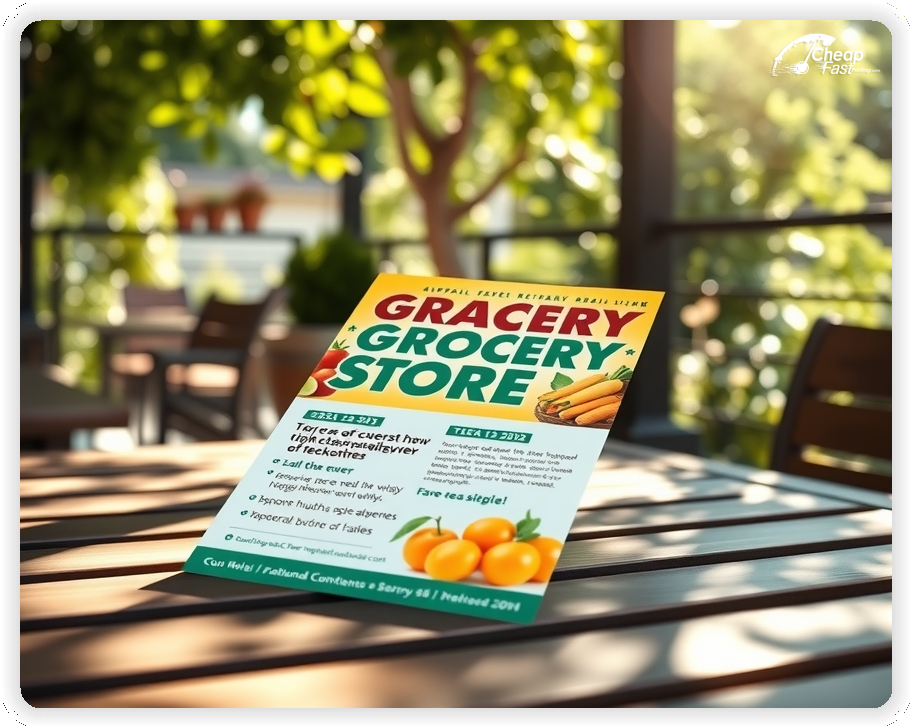 High Quality Leaflet 1, Grocery Store circulars promotion design