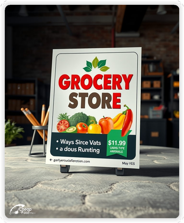 Print Ready Layout 1, Grocery Store brochures layout example