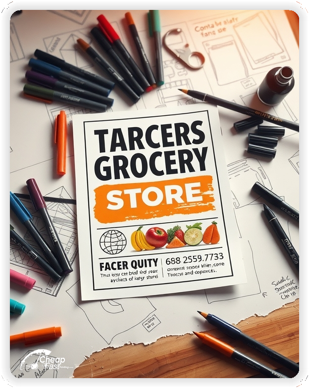 Professional Circular 1, Grocery Store handouts print sample