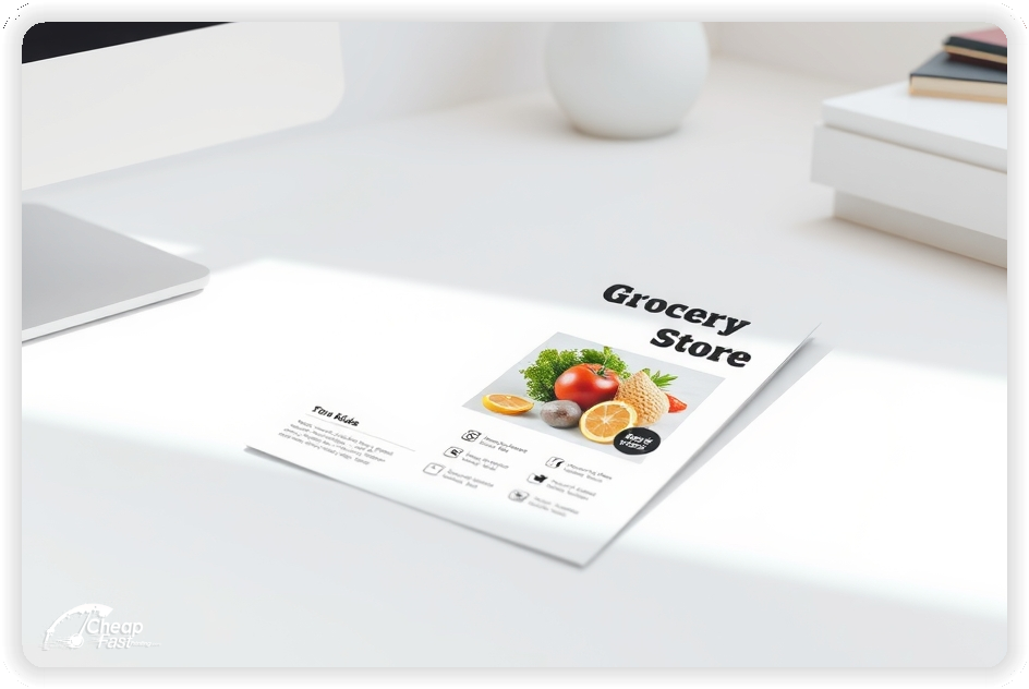 Promo Flyer Sample 1, Grocery Store leaflets creative layout