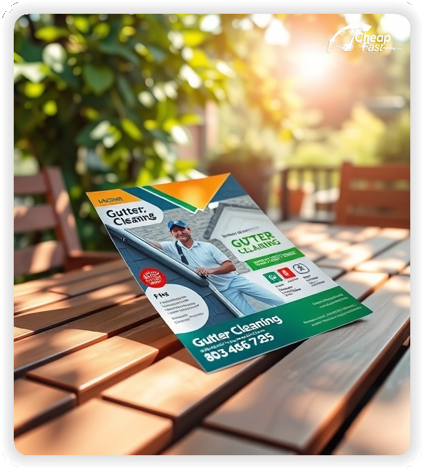 Custom Business Piece 1, Gutter Cleaning advertisements marketing piece