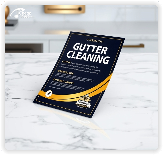 Marketing Handout Design 1, Gutter Cleaning pamphlets design example