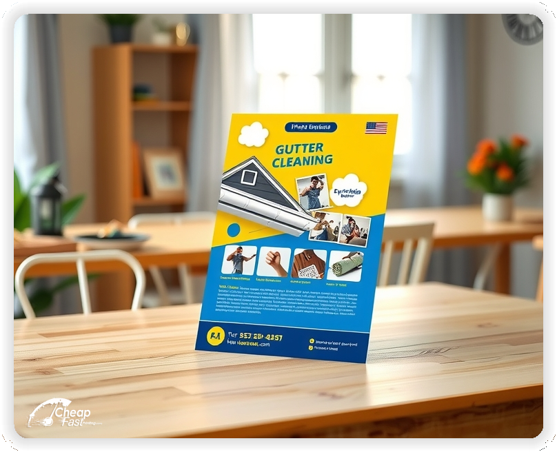 Professional Circular 1, Gutter Cleaning handouts print sample