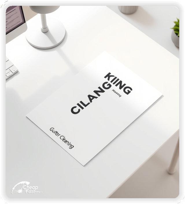 Promo Flyer Sample 1, Gutter Cleaning leaflets creative layout