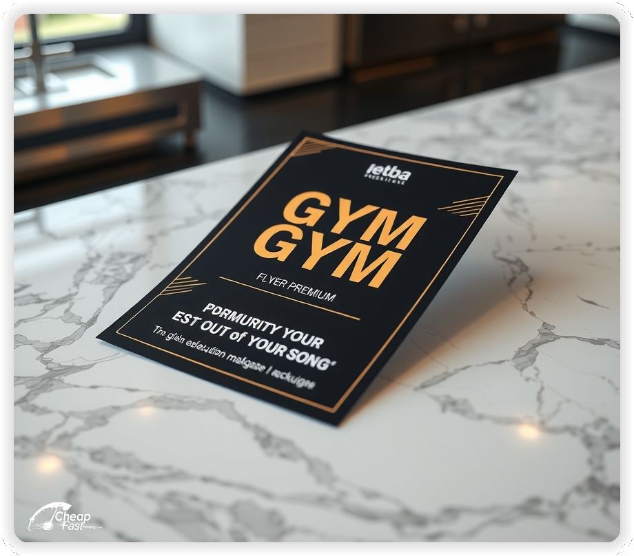 Advertising Brochure 1, Gym leaflets layout example