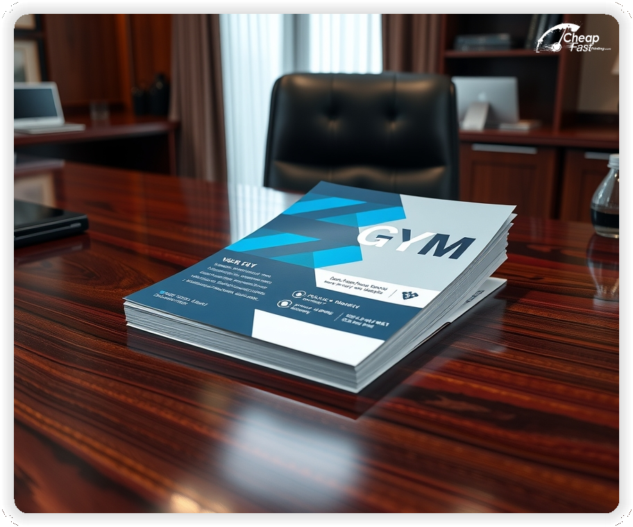 Marketing Handout Design 1, Gym pamphlets design example