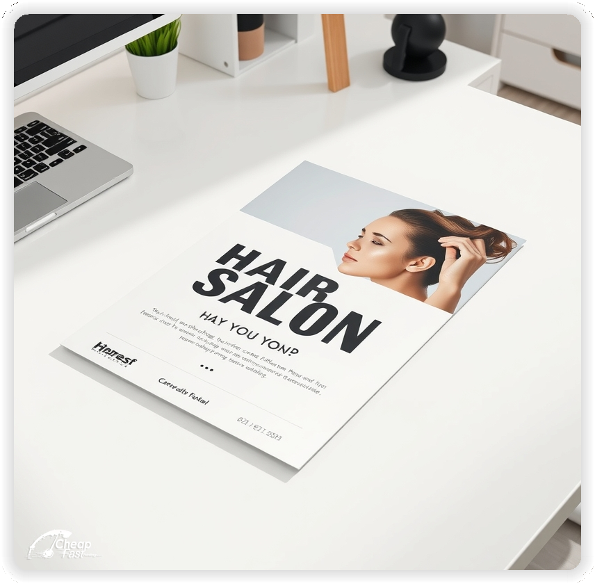 Advertising Brochure 1, Hair Salon leaflets layout example