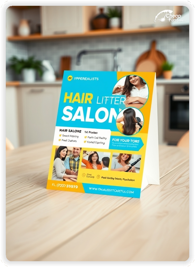 Marketing Handout Design 1, Hair Salon pamphlets design example