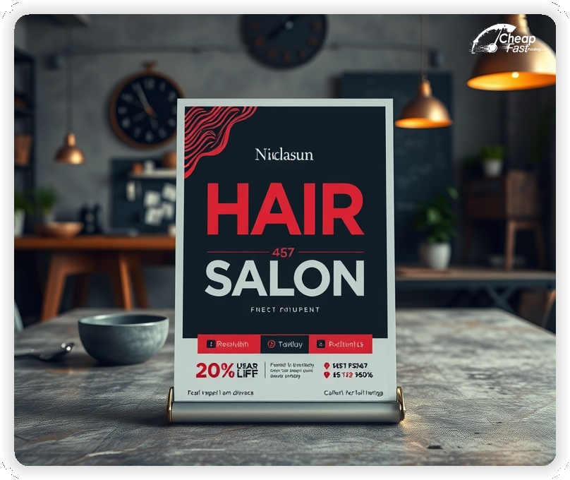 Promo Flyer Sample 1, Hair Salon leaflets creative layout